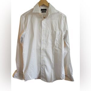Lauren Ralph Lauren Black Label Men’s White Button Down Dress Shirt Medium 34/35